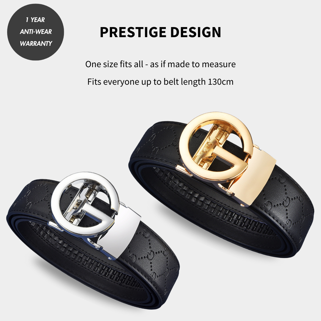 CEINTURE QUIXOLIA : Ceinture en cuir automatique Easy-Click pour femme + BOÎTE CADEAU OFFERTE